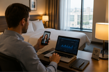 Hotel Room Wifi Connected